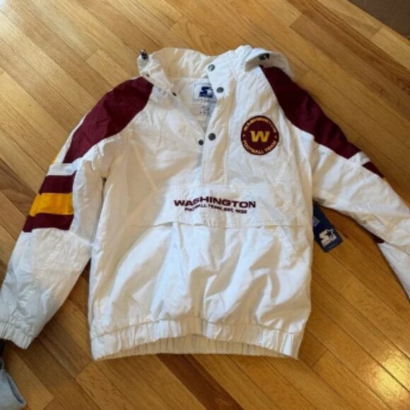 STARTER Crisp White Jacket Washington Commanders - Picture 1 of 8